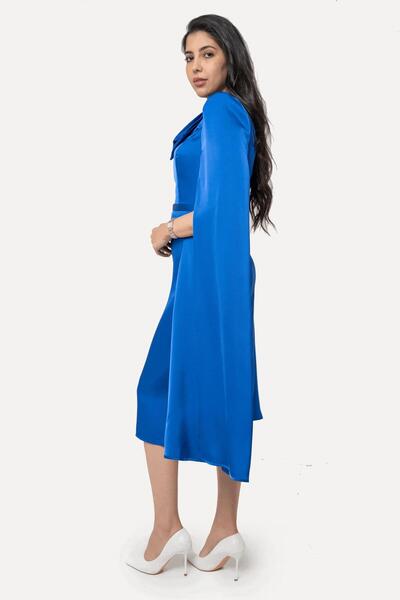 Nichii Women's Long Sleeve Open Midi Dress