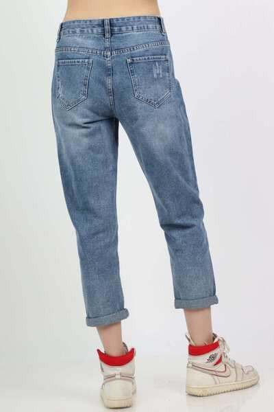 mica Long Zip-Button Jeans Pants