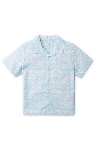 Gingersnaps قميص أولاد مطبوع بأكمام قصيرة وأزرار