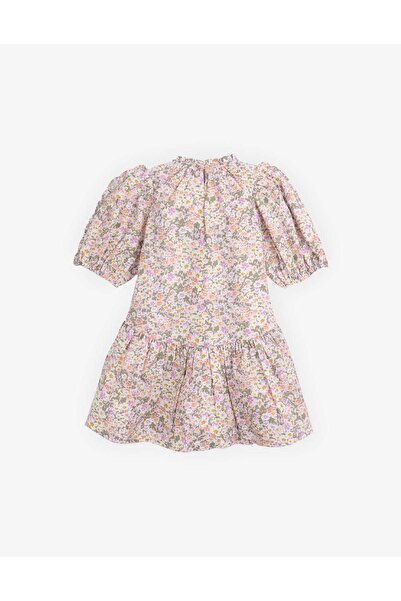 Gingersnaps Girls' Short Floral Dress with Short Sleeves