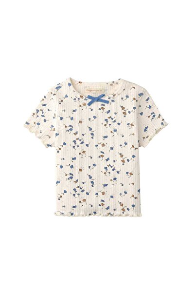 Gingersnaps Girls' Short Sleeve T-Shirt with Floral Design