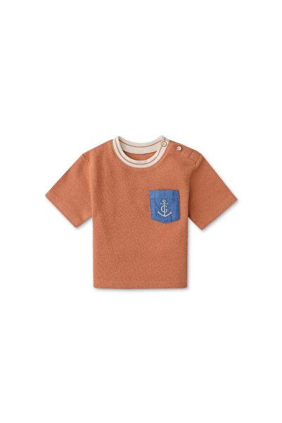 Gingersnaps Boys' Short Sleeve Baby T-Shirt with Side Pocket