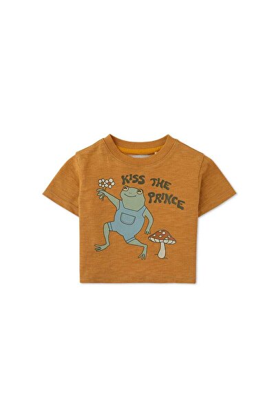 Gingersnaps Boys' Short Sleeve T-Shirt with Front Print