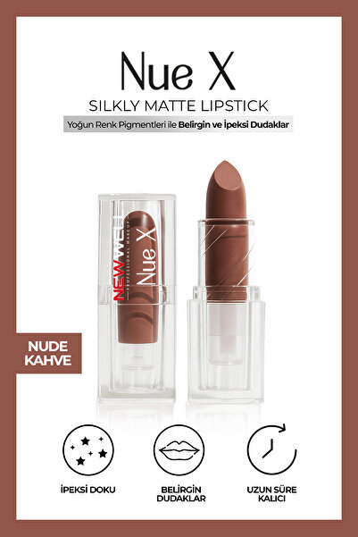New Well Nue X Silkly Matte Lipstick Nude Kahve 04