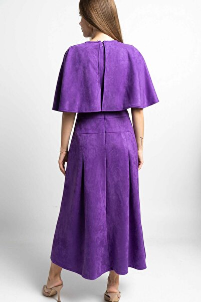 Nichii Wide Short Sleeve Midi Dress with Butterfly Sleeves