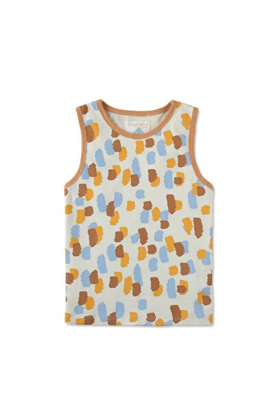 Gingersnaps Boys' Sleeveless Printed T-Shirt