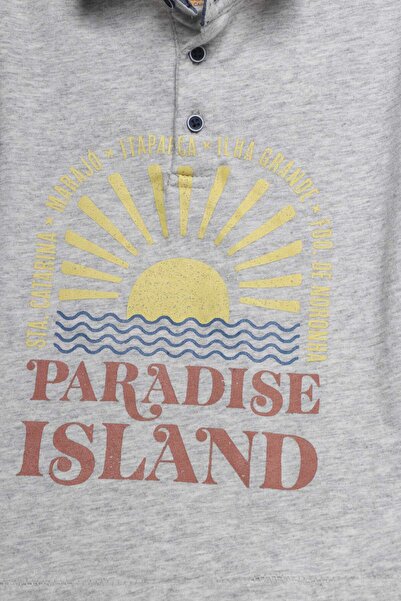 Gingersnaps Boys' Printed Polo T-Shirt with Collar