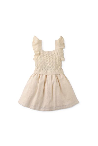 Gingersnaps Girls' Puffed Strap Knit Dress