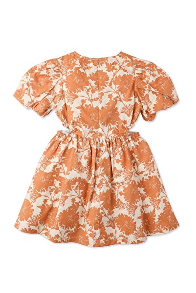 Gingersnaps Girls' Floral Print Dress with Side Slits