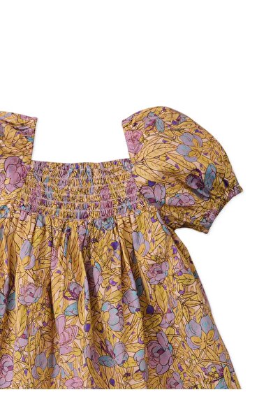 Gingersnaps Girls' Baby Dress, Woven with Pattern, Short Sleeves