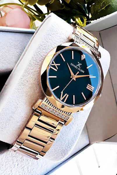 Daniel Klein Orijinal Yeni Sezon Kesme Cam Kadın Kol Saati Rose Renk Çelik Kordon Hediye Bileklik Dkby2027c9