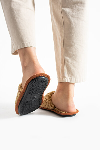 Moda Devrin Παντόφλες Χειμερινές Παντόφλες Πετσέτας Βιζόν Παντόφλες Σπιτιού