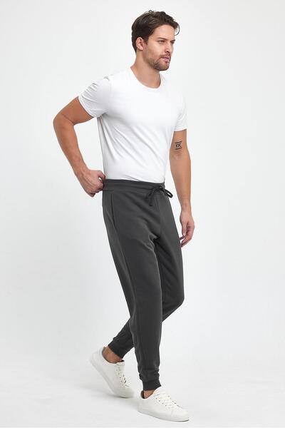 VENA Чоловічі штани з еластичним поясом Slim Fit - антрацит