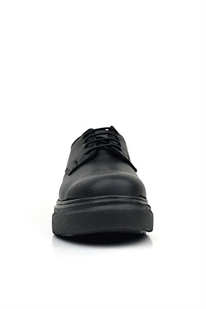 Rakerplus Kids Classic Derby Shoes - Black Matte, Black Sole