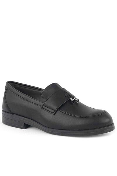 Rakerplus Loafer Black Matte Pantofi clasici pentru copii pentru bărbați