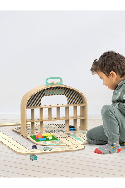 MAMATOYZ Portable Montessori Garage - Carry Park