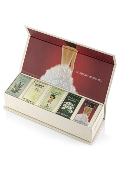 Valobra علبة هدية لي كلاسيكي - مجموعة من 5 صابون 5 × 45 جرام