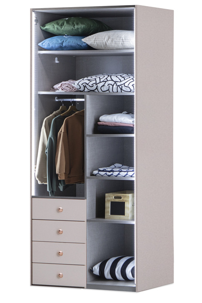 benim odam Rose 2 Kapılı Çekmeceli Dolap Genç / Çocuk Odası 206