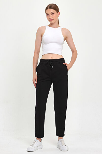 VENA Βαμβακερό Φούτερ Larissa Regular Fit - Μαύρο