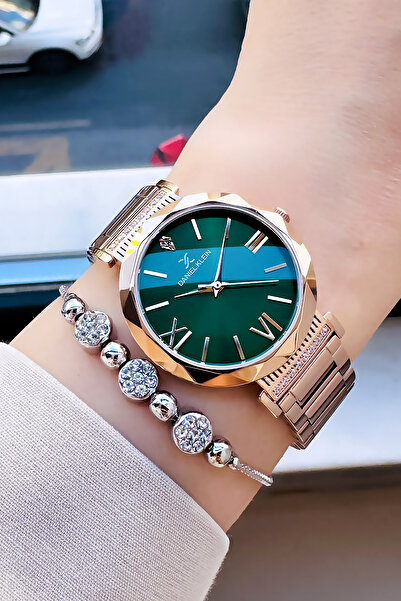 Daniel Klein Kadın Kol Saati 3 Atm Su Geçirmez Rose Gold Çelik Kordon  Bileklik