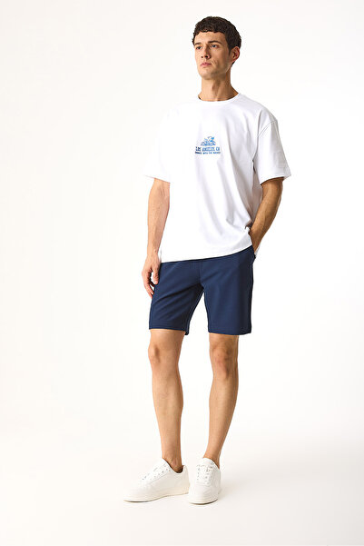 VENA Alfred Gofre Shorts-Navy