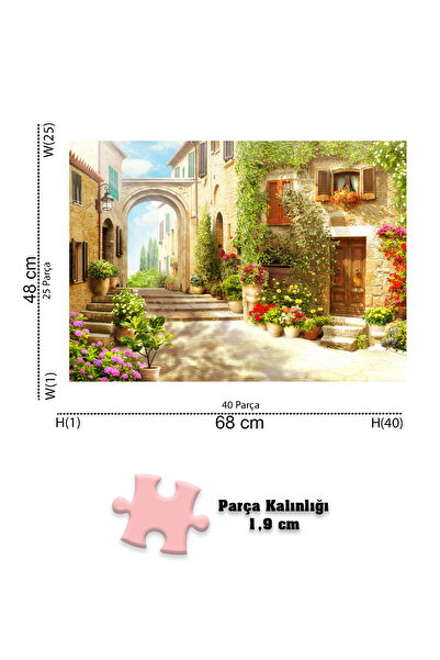 Neverland 2 Pcs 1000 Piece Puzzle - Old Street and Cinque Terre