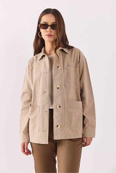 VENA Amelia Gabardin Ceket - TAŞ