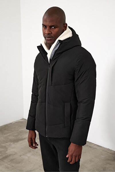 VENA Andre Kapüşonlu Teknik Mont - Siyah