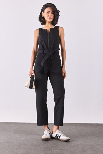 VENA Kadın Bianca Kolsuz Tulum - Siyah