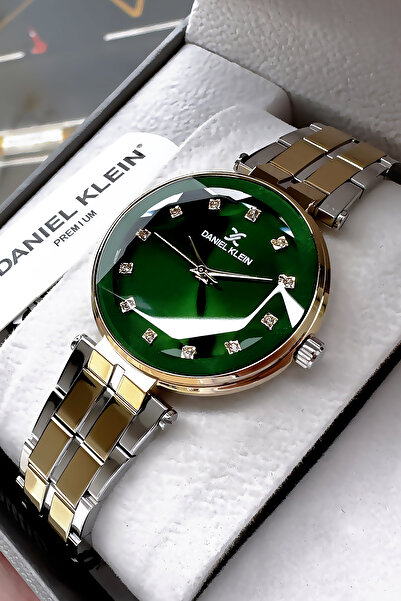 Daniel Klein Kadın Kol Saati 3 Atm Su Geçirmez Gold Renk Çelik Kordon + Bileklik Elg581