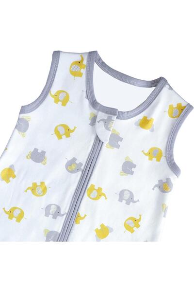 Sitilin Baby Single Layer Sleeping Bag 100% Natural Cotton Fabric Special Fabric Unisex 0.5 Tog STL6429