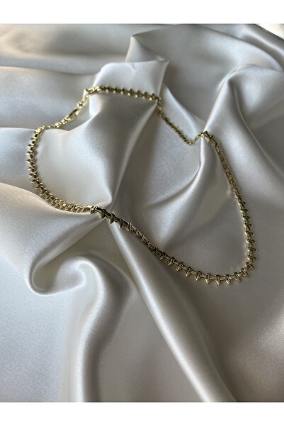 Tasarım 14K Altın Kaplama Kadın Çivi Model Vip Kolye