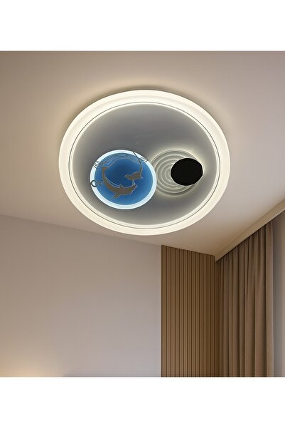 Led A++ Plafonyer Tavana Yapışık Kumandalı Avize 3 Renk (BEYAZ,SARI,G.IŞIĞI).