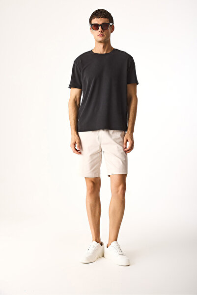 VENA Μπλουζάκι Ken Crew Neck Regular Fit με μαλακή υφή (CUPRO)-Μαύρο