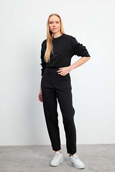 VENA Γυναικείο παντελόνι Jogging Pique-Μαύρο