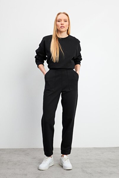 VENA Γυναικείο παντελόνι Jogging Pique-Μαύρο
