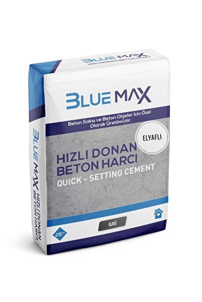 Bluemax Gri Taştozu 25 Kg, Gri Hobi Harcı, Hızlı Donan Gri Harç