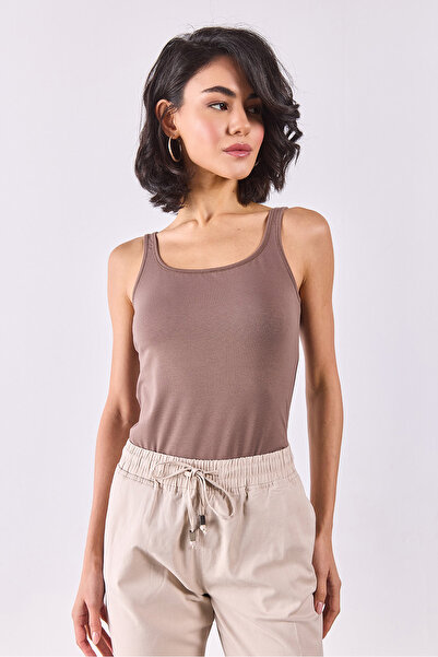 VENA Marci Slim Fit Tank Top - Mink
