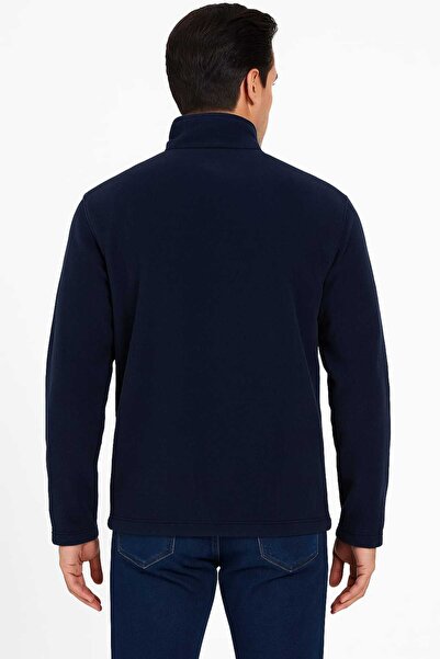 VEGA PORT Μπουφάν Unisex Navy Blue Bato γιακά με φερμουάρ και 3 τσέπες εξωτερικού χώρου