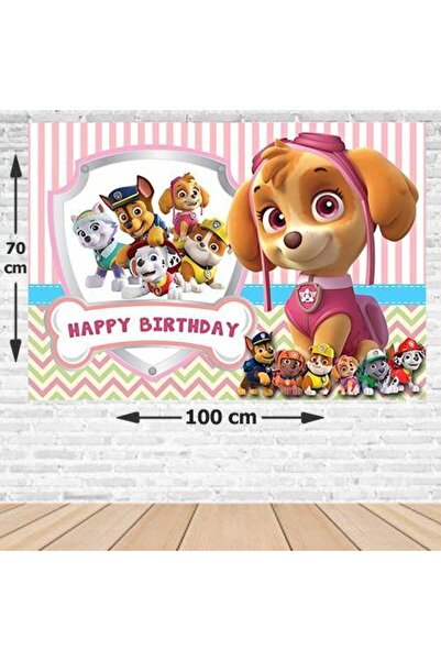 Parti Dükkanım Rođendanska zastava Paw Patrol Skye bez fotografije 70*100 cm