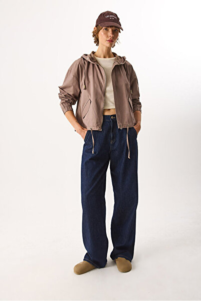 VENA Meggy Hooded Windbreaker Jacket - Mink