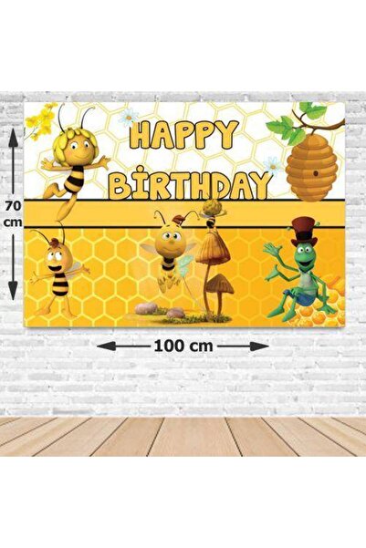 Parti Dükkanım Banner za rođendan Bee Maya 70*100 cm