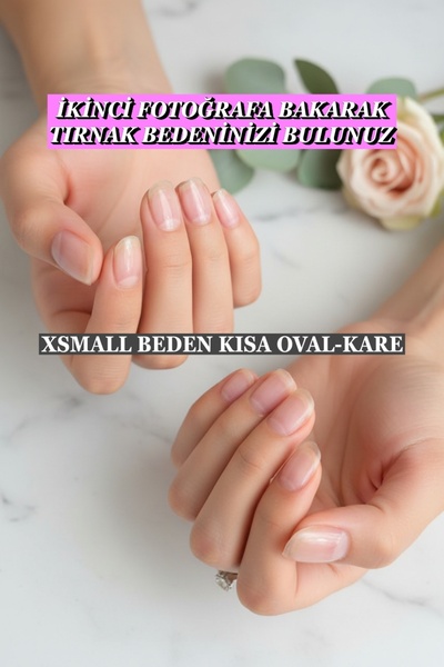 Easy Beauty 100 Adet Jel Tips XSMALL Beden Kısa Oval Kare Protez Takma Tırnak...