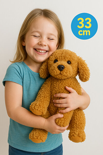 TOYFEST Poddle Köpek Peluş Oyuncak 33 Cm
