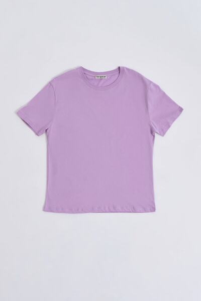 THERECOLOR Органічна жіноча футболка з короткими рукавами Regular Fit Lila