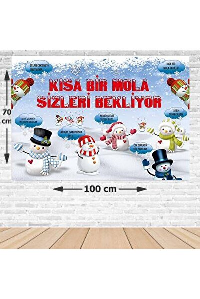 Parti Dükkanım Banner za kratku pauzu sa temom sneška 70*100 cm