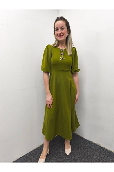 HSNGIYIM MİDİ BOY ELBİSE