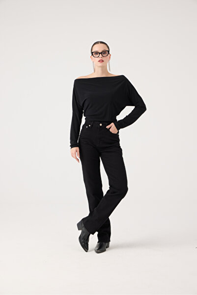 HOLLY LOLLY Pantaloni negri Sagrado Jean