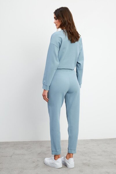 VENA Γυναικείο παντελόνι Jogging Pique-Μπλε του ουρανού