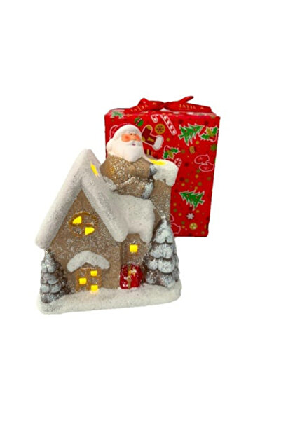 velve Το παραμυθένιο σπίτι του Άγιου Βασίλη, φωτεινή χριστουγεννιάτικη διακόσ...